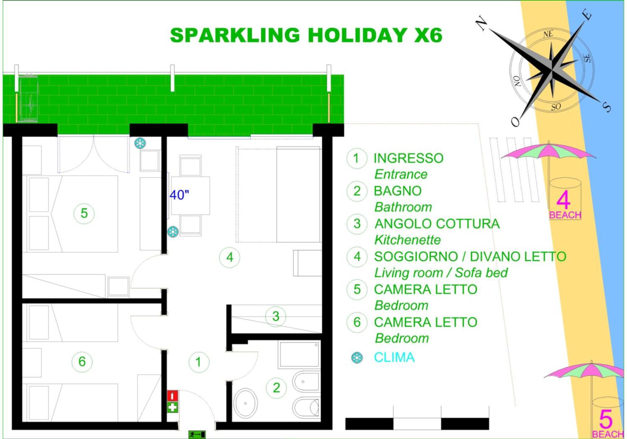 Sparkling Holiday Lignano Sabbiadoro Phòng bức ảnh